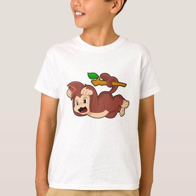 Raring Monkey T Shirt (Framsida)