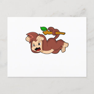 Raring Monkey Vykort