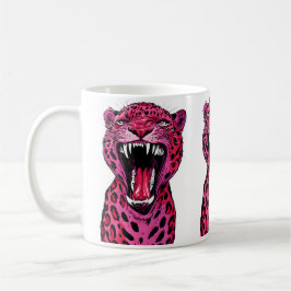 Raring Rosa Leopard Mugg Fold Vild Aestesisk