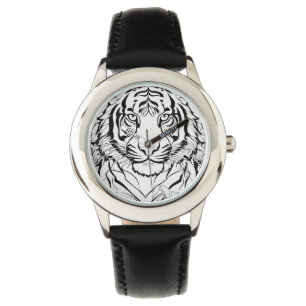 "Raring Stil: Tiger-Faced Timepart" Armbandsur