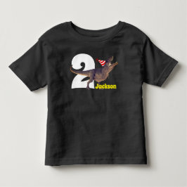 Raring T-Rex-Födelsedagsfest T-shirt