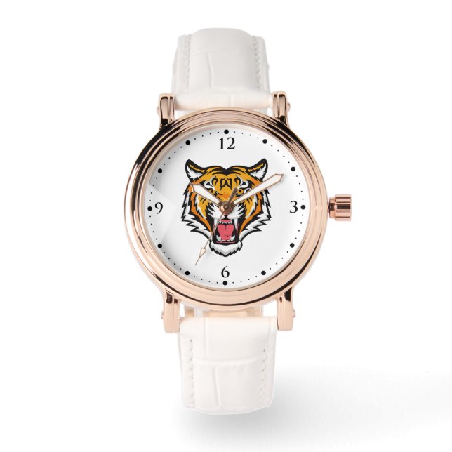 Raring Tiger Head-25818 Armbandsur (Framsida)