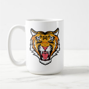 Raring Tiger Head-25818 Kaffemugg
