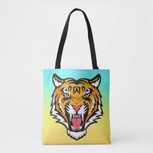 Raring Tiger Head-25818 Resemugg Tygkasse