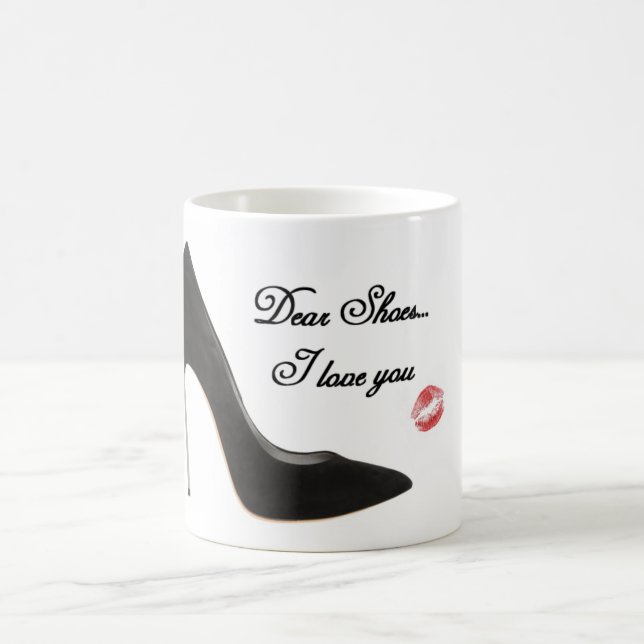 Raringen skor… mig älskar dig kaffemugg (Center)