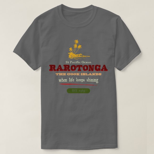 Rarotonga Cooköarna TShirt T Shirt (Design framsida)
