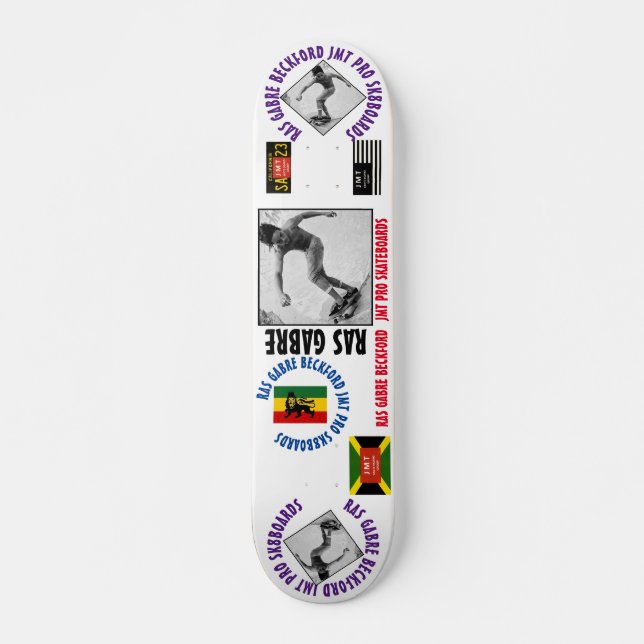 RAS GABRE BECKFORD JMT 7 3/4-tums Skateboard Deck (Framsida)