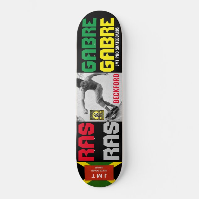 RAS GABRE BECKFORD JMT Skateboard (Framsida)