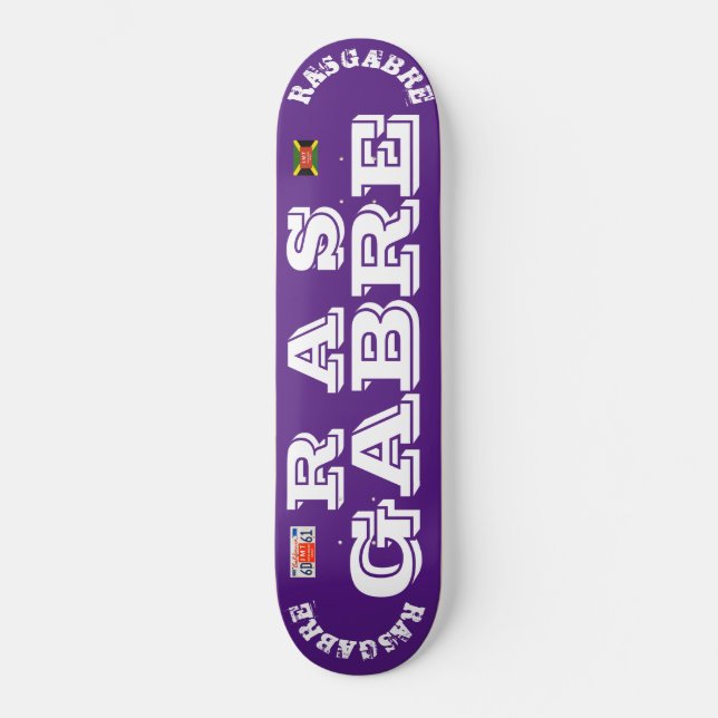 RAS GABRE BECKFORD KC JMT Skateboard (Framsida)