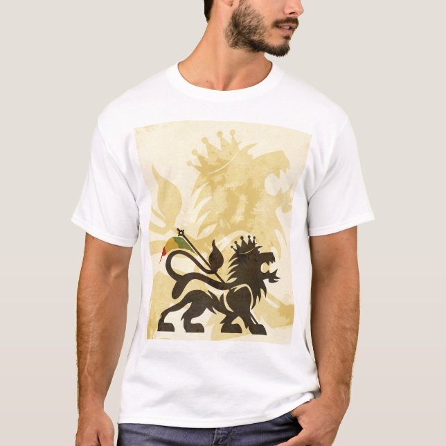 Ras Lejon Tan Tee Shirt (Framsida)