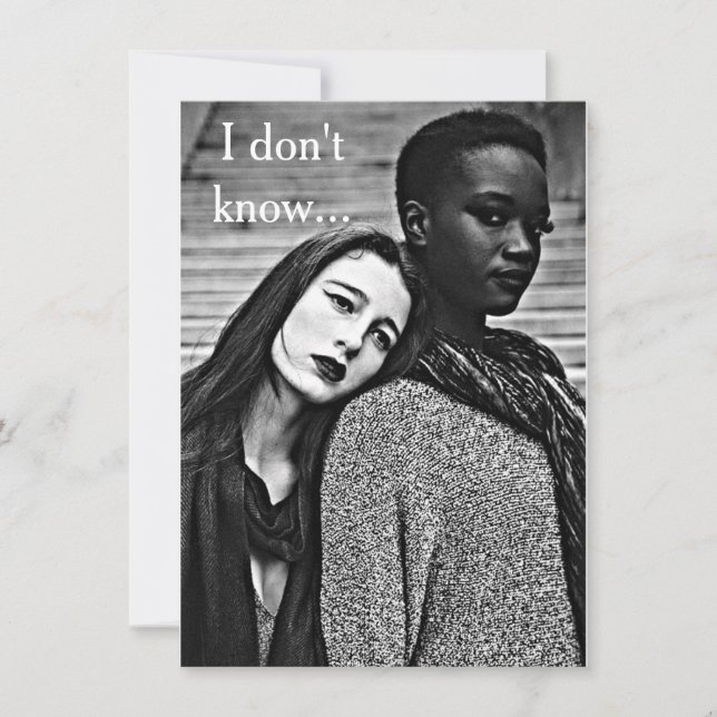 Ras- LGBT "kärlek- & romantik" kort för Bi (Framsida)