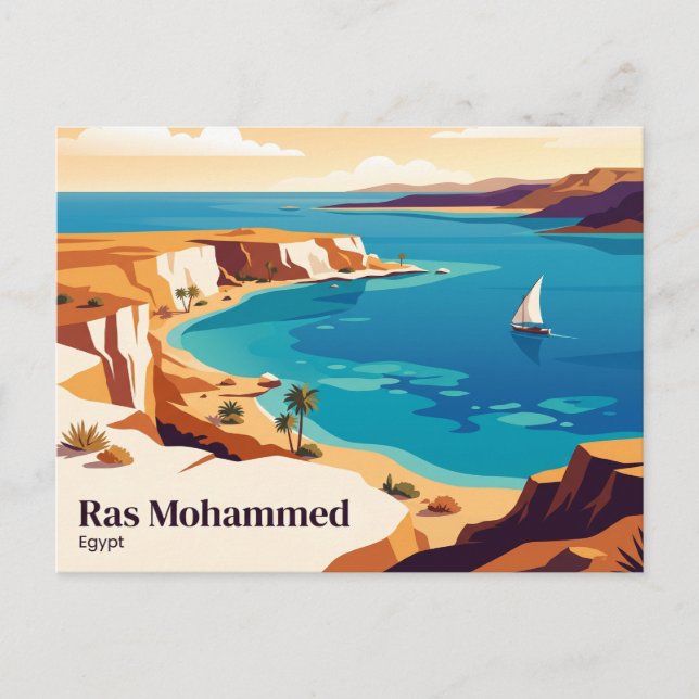 Ras Mohammed nationalpark Egypten Vykort (Framsida)