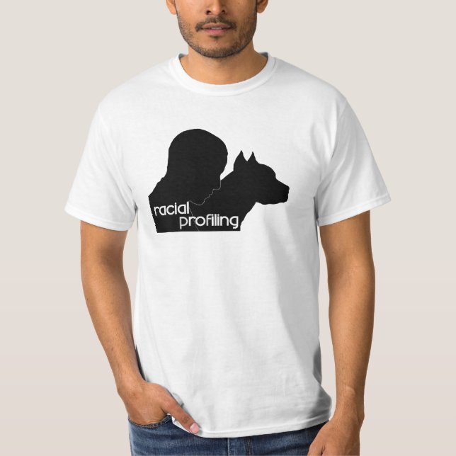 Ras- profilera är diskriminering, BSL T-shirt (Framsida)