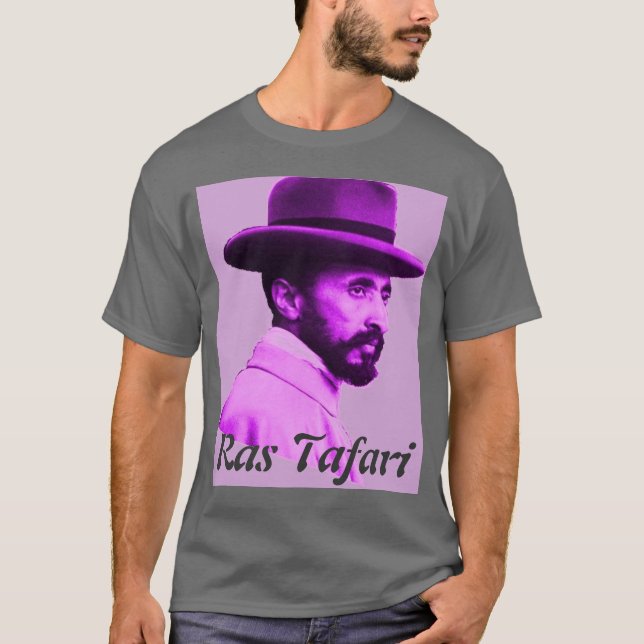 Ras Tafari hattskjorta Tee Shirt (Framsida)