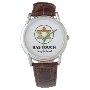 Ras Touch Star - Klassiskt rå läderband Bläddra Armbandsur