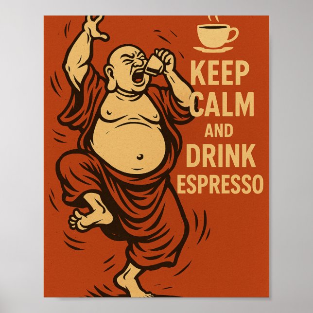 Rasande Buddha Poster (Framsidan)