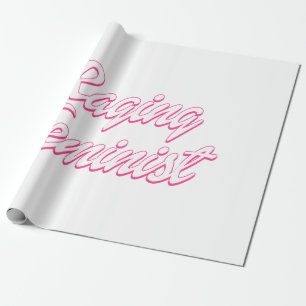 Rasande feministdocka presentpapper