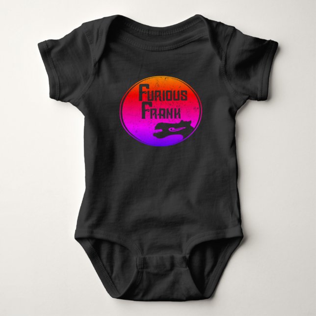Rasande frank regnbågebaby tee (Framsida)