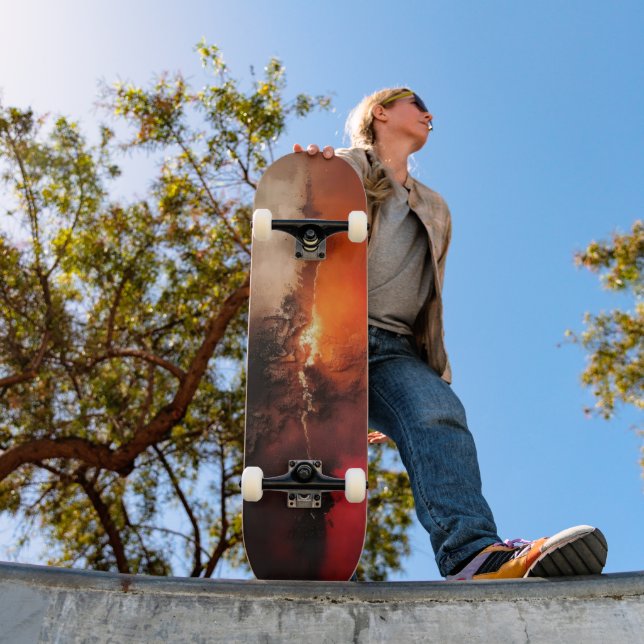 Rasande ilska Abstrakt konst Mini Skateboard Bräda 18,5 Cm (Utomhus 1)