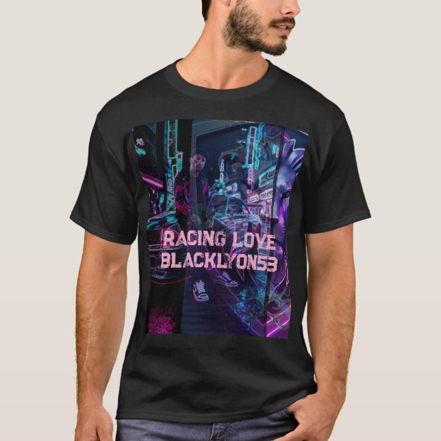 Rasande kärlek svart Lyon 53 T Shirt (Framsida)