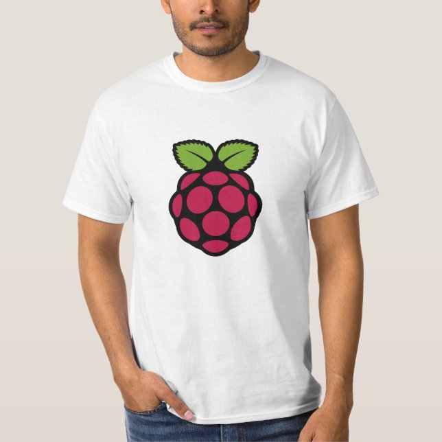 Rasberry Pi/Raspbian LinuxT-tröja Tee Shirt (Framsida)