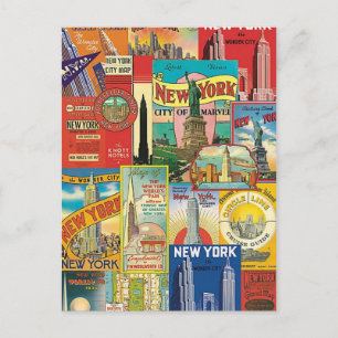 Rascacielos de New York Vykort
