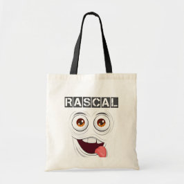Rascal Bold Typography Tote Bag - Cheeky & Playful Tygkasse