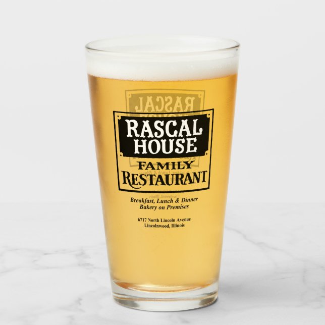 Rascal House Family Restaurant, Lincolnwood, IL Glaskopp (Framsida fylld)
