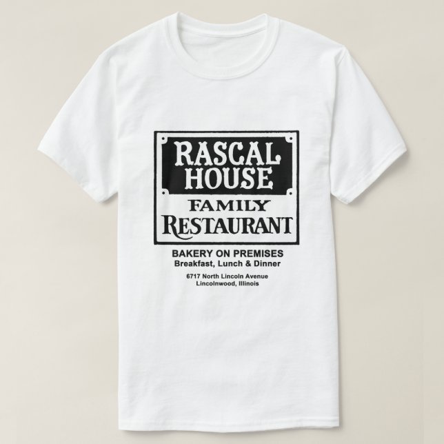 Rascal House Restaurant, Lincolnwood, IL T Shirt (Design framsida)