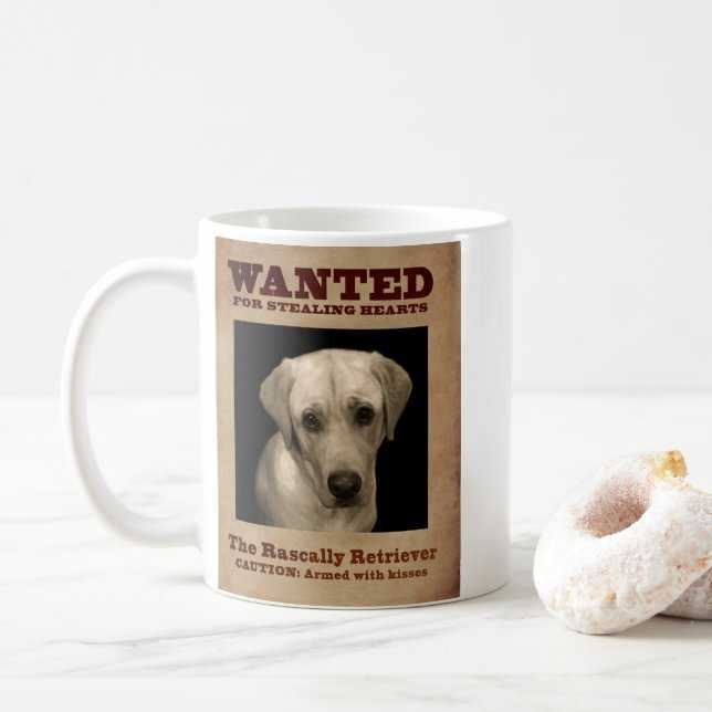 Rascally Retriever, aka gul lab Kaffemugg (Med munk)