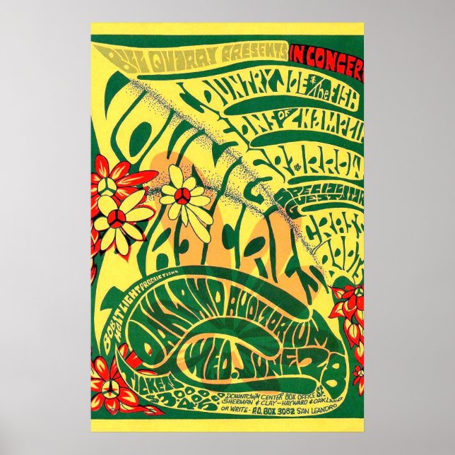 Rascals 1970-talets Sten-konsert Poster (Framsidan)