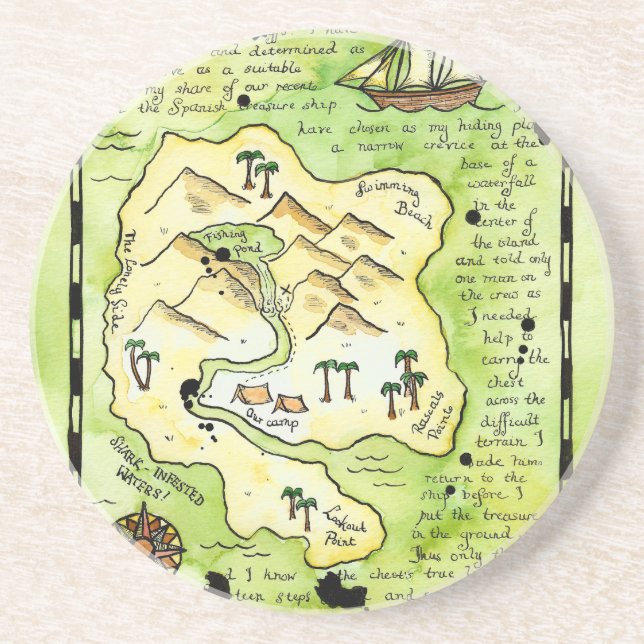 Rascalss kustfartyg för karta för öskatt underlägg (Framsidan)