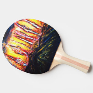 Raseri avfyrar pingisracket