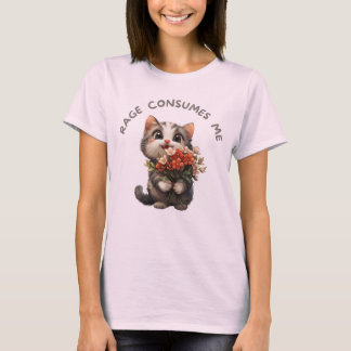 Raseri Förtär Mig T-shirt, Rolig T-shirt