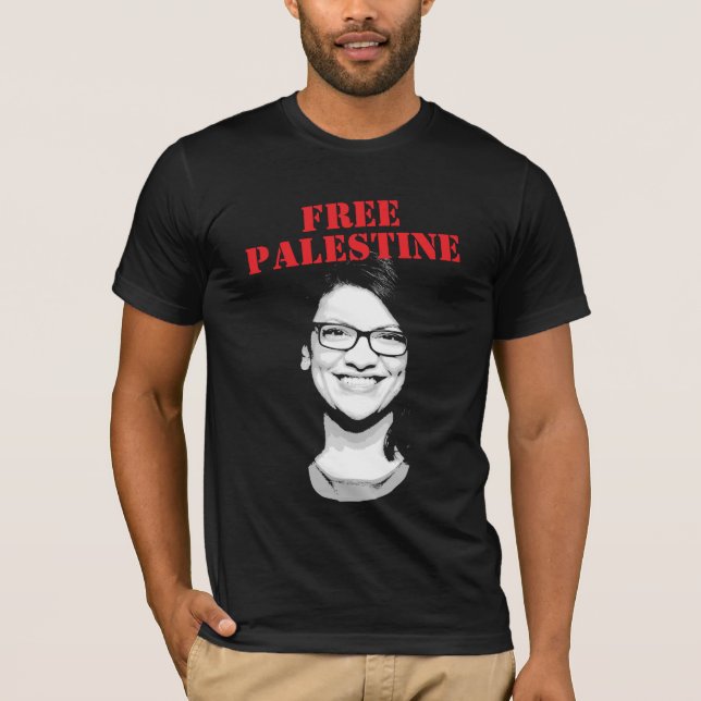 Rashida Tlaib Free Palestine T Shirt (Framsida)