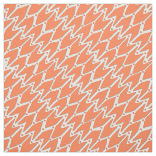 Rashmi ikat white tangerine tyg
