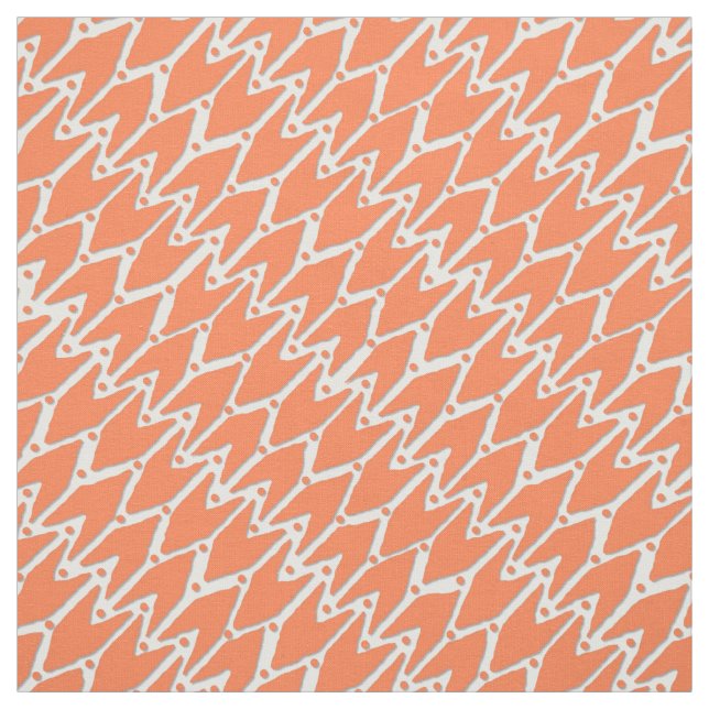 Rashmi ikat white tangerine tyg (Provkarta)