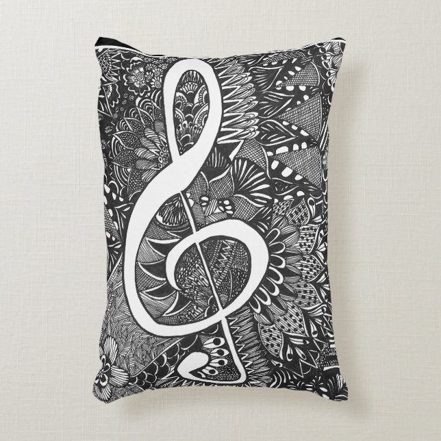 Rashmi Musical Note Pillow Prydnadskudde (Framsidan(Vertikal))