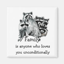 Rasion Family Kärlek citat Djurart Magnet