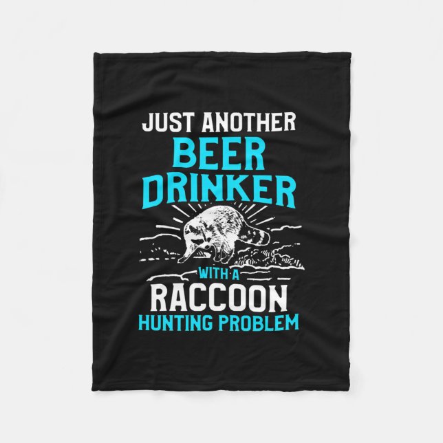 Rasion Hunter Season Beer Problem Coon Hunter  Fleecefilt (Framsidan)