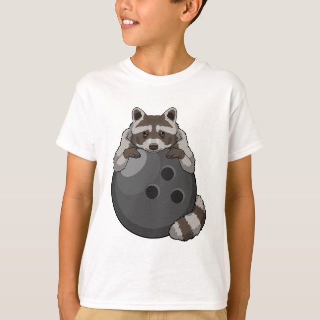 Rasion i Bowling med Bowling ball T Shirt (Framsida)