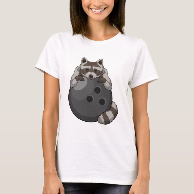 Rasion i Bowling med Bowling ball T Shirt (Framsida)