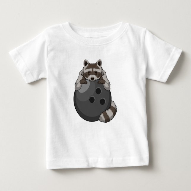 Rasion i Bowling med Bowling ball T Shirt (Framsida)
