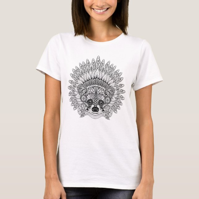 Rasion i Krig-Bonnet-doktorn i Fjäderfäen T Shirt (Framsida)