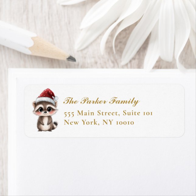 Rasion med tomten... returadress etikett (Insitu)