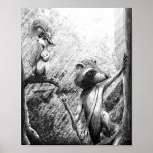 Rasion och ekorre Hiking Art (Väg)