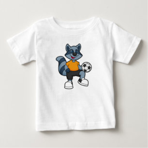 Rasion som fotbollsspelare med fotboll t shirt