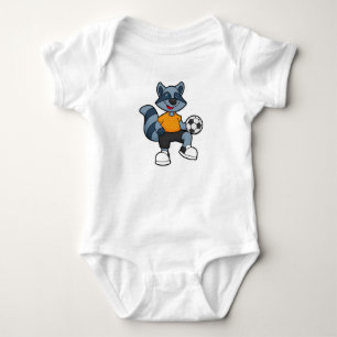 Rasion som fotbollsspelare med fotboll t shirt