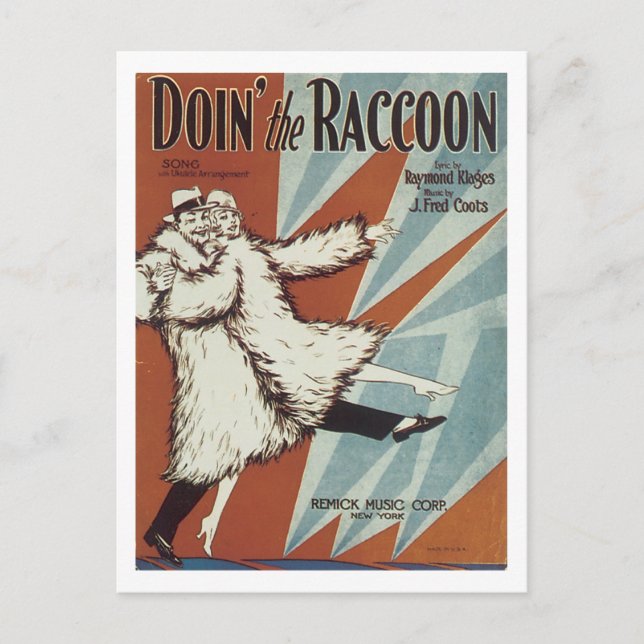 Rasion Vintage Songbook Cover Vykort (Framsida)