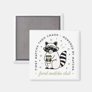 Rasiondricksmatcha klubb lustig kawaiidjur magnet